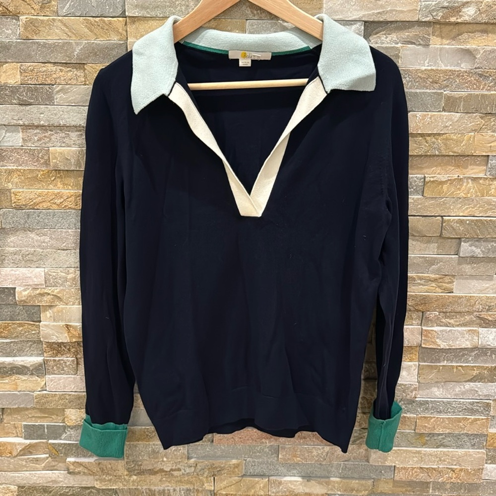 Boden Cropped Sweater Blouse US8